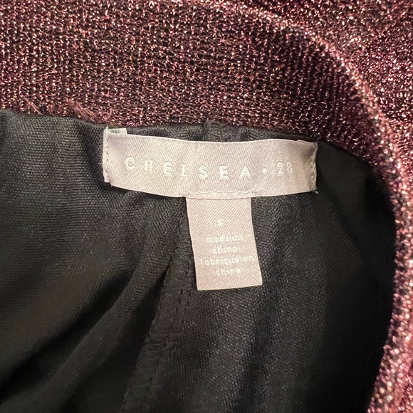 Chelsea 28 Shimmery Pink Pleated Sparkle Skirt in Size Small - Picture 7 of 10